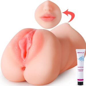 ZEMALIA 3 in 1 Male Masturbator Adult Sex Toys Mem Masturabator-pussy Masturabator