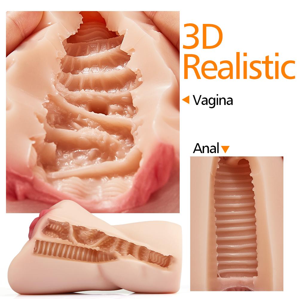 5.9 Fat Lips 3D Channel Pussy Anal Lifelike Stroker - Image 3
